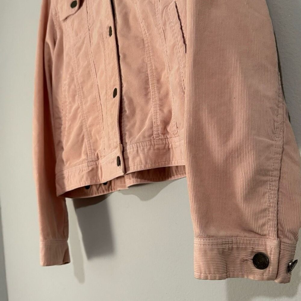 Lauren Jeans Company Ralph Lauren Pink Cotton Corduroy Jacket L - Picture 3 of 6